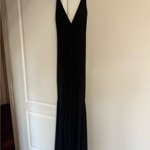Low back Black Maxi dress
